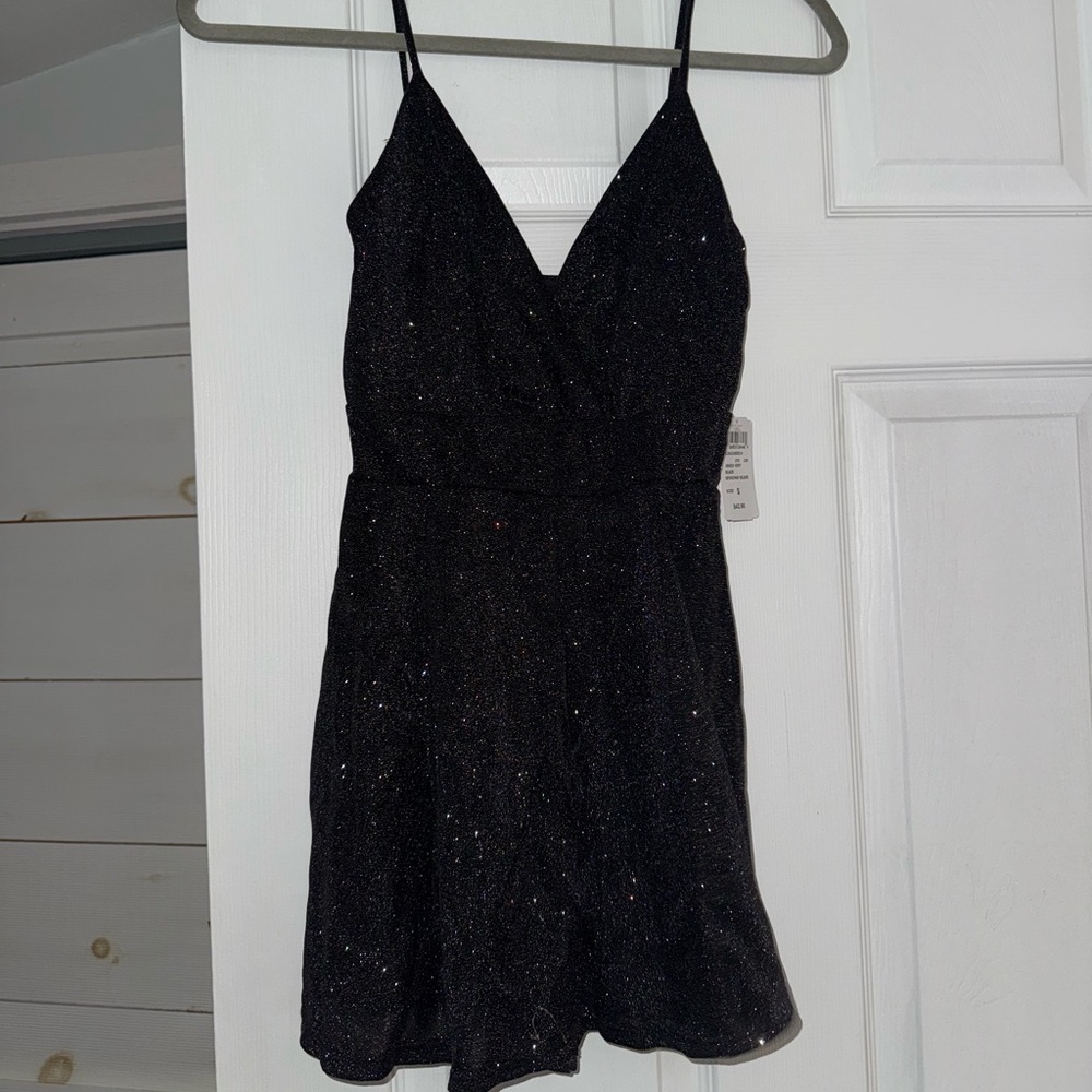 NEW W/ TAG WINDSOR BLACK SPARKLY ROMPER